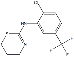 N-[2-Chloro-5-(trifluoromethyl)phenyl]-5,6-dihydro-4H-1,3-thiazin-2-amine