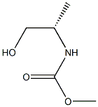 (-)-[(S)-2-ヒドロキシ-1-メチルエチル]カルバミン酸メチル 化学構造式