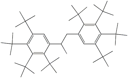 1,2-Bis(2,3,4,5-tetra-tert-butylphenyl)propane Structure