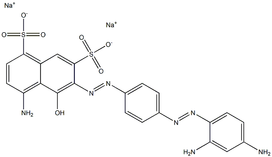 4-Amino-5-hydroxy-6-[4-[(2,4-diaminophenyl)azo]phenylazo]naphthalene-1,7-disulfonic acid disodium salt