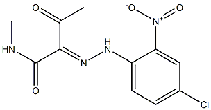 2-[2-(4-Chloro-2-nitrophenyl)hydrazono]-1-(methylamino)butane-1,3-dione|