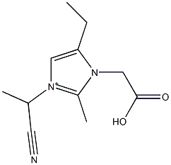 3-(1-Cyanoethyl)-2-methyl-5-ethyl-1-(carboxymethyl)-1H-imidazol-3-ium