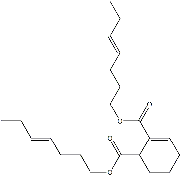 2-Cyclohexene-1,2-dicarboxylic acid bis(4-heptenyl) ester Struktur