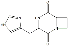 3-[(1H-Imidazol-4-yl)methyl]-1,4-diazabicyclo[4.2.0]octane-2,5-dione Structure