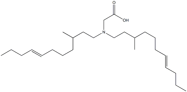 N,N-Bis(3-methyl-7-undecenyl)glycine,,结构式