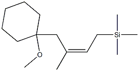 [(Z)-3-Methyl-4-(1-methoxycyclohexyl)-2-butenyl]trimethylsilane Structure