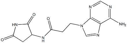 3-(6-Amino-9H-purin-9-yl)-N-(2,5-dioxopyrrolidin-3-yl)propanamide