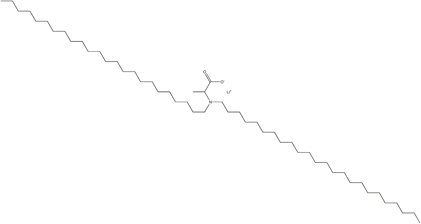 2-(Ditetracosylamino)propanoic acid lithium salt Structure