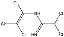 2,2-Dichloro-N-(trichloroethenyl)ethanimidamide,,结构式