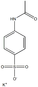 4-Acetylaminobenzenesulfonic acid potassium salt 结构式
