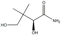 [S,(-)]-2,4-Dihydroxy-3,3-dimethylbutyramide Structure