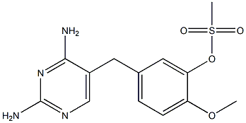 2,4-Diamino-5-[4-methoxy-3-methylsulfonyloxybenzyl]pyrimidine