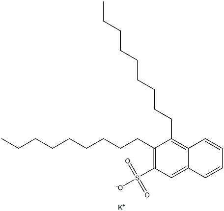 3,4-ジノニル-2-ナフタレンスルホン酸カリウム 化学構造式