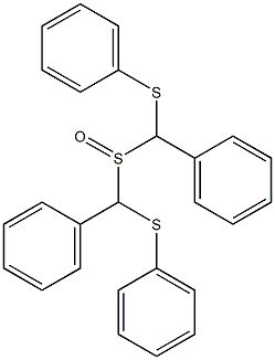 Phenyl(phenylthiomethyl) sulfoxide 结构式