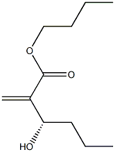(3S)-3-Hydroxy-2-methylenehexanoic acid butyl ester 结构式