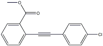 2-(4-クロロフェニルエチニル)安息香酸メチル 化学構造式
