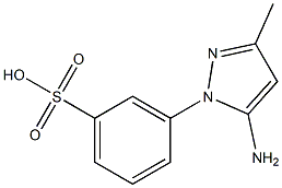 3-(5-Amino-3-methyl-1H-pyrazol-1-yl)benzenesulfonic acid Struktur