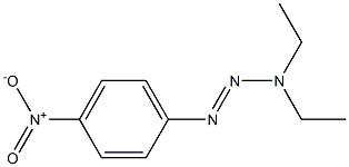 1-(4-ニトロフェニル)-3,3-ジエチルトリアゼン 化学構造式