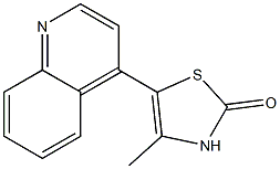 4-Methyl-5-(4-quinolyl)thiazol-2(3H)-one Struktur