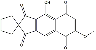 6-Methoxy-9-hydroxyspiro[2H-cyclopenta[b]naphthalene-2,1'-cyclopentane]-1,3,5,8-tetrone