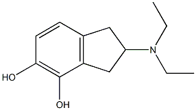 2-(ジエチルアミノ)インダン-4,5-ジオール 化学構造式