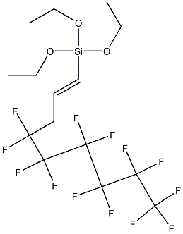 1-[Triethoxysilyl]-4,4,5,5,6,6,7,7,8,8,9,9,9-tridecafluoro-1-nonene 结构式