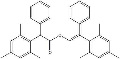 Mesityl(phenyl)acetic acid 2-phenyl-2-mesitylethenyl ester,,结构式