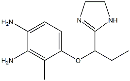 2-[1-(3,4-Diamino-2-methylphenoxy)propyl]-2-imidazoline Structure