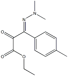 3-(Dimethylhydrazono)-3-(4-methylphenyl)pyruvic acid ethyl ester,,结构式