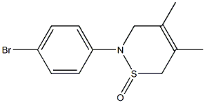 2-(4-ブロモフェニル)-4,5-ジメチル-3,6-ジヒドロ-2H-1,2-チアジン1-オキシド 化学構造式
