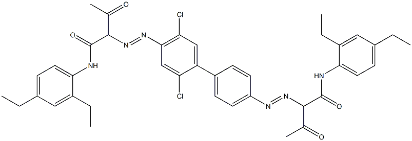 4,4'-Bis[[1-(2,4-diethylphenylamino)-1,3-dioxobutan-2-yl]azo]-2,5-dichloro-1,1'-biphenyl