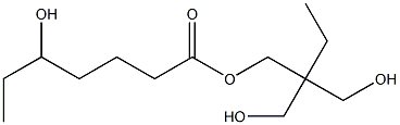 5-ヒドロキシヘプタン酸2,2-ビス(ヒドロキシメチル)ブチル 化学構造式