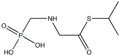 [(Phosphonomethyl)amino]thioacetic acid S-isopropyl ester Structure