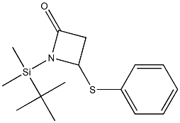 4-(Phenylthio)-1-(dimethyl tert-butylsilyl)azetidin-2-one