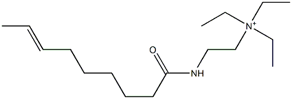 N,N,N-Triethyl-2-(7-nonenoylamino)ethanaminium Structure