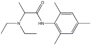 2-(Diethylamino)-N-(2,4,6-trimethylphenyl)propionamide Structure