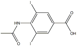 4-Acetylamino-3,5-diiodobenzoic acid Structure