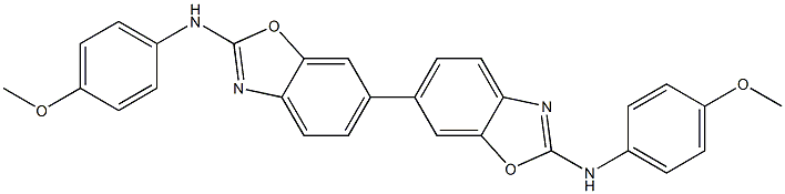 2,2'-Bis(4-methoxyphenylamino)-6,6'-bibenzoxazole 结构式