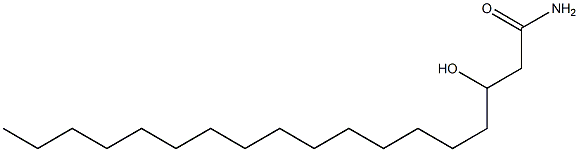 3-Hydroxyoctadecanamide Struktur