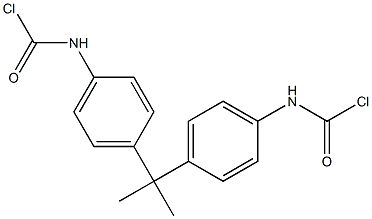 4,4'-Isopropylidenebis[N-(chloroformyl)benzenamine],,结构式