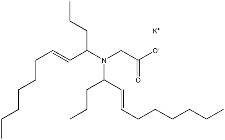 N,N-Di(5-dodecen-4-yl)aminoacetic acid potassium salt Structure