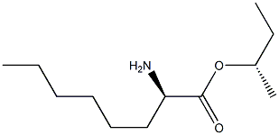 (S)-2-Aminooctanoic acid (R)-1-methylpropyl ester Structure