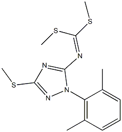 (1-(2,6-Dimethylphenyl)-3-methylthio-1H-1,2,4-triazol-5-yl)imidodithiocarbonic acid dimethyl ester