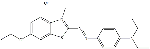 2-[p-(Diethylamino)phenylazo]-6-ethoxy-3-methylbenzothiazolium chloride