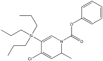 4-Chloro-1,2-dihydro-2-methyl-5-(tripropylsilyl)pyridine-1-carboxylic acid phenyl ester