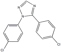 1,5-Bis(4-chlorophenyl)-1H-1,2,4-triazole Structure