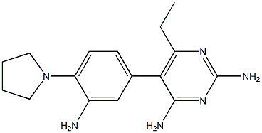 2,4-Diamino-6-ethyl-5-(3-amino-4-(pyrrolidin-1-yl)phenyl)pyrimidine