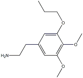 4,5-Dimethoxy-3-propoxyphenethylamine,,结构式