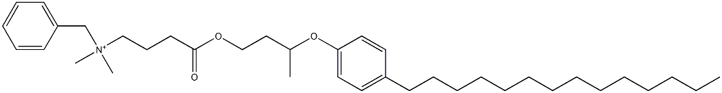 N,N-Dimethyl-N-benzyl-N-[3-[[3-(4-tetradecylphenyloxy)butyl]oxycarbonyl]propyl]aminium