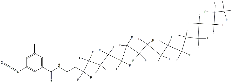 3-Isocyanato-5-methyl-N-[2-(pentatriacontafluoroheptadecyl)-1-methylethyl]benzamide